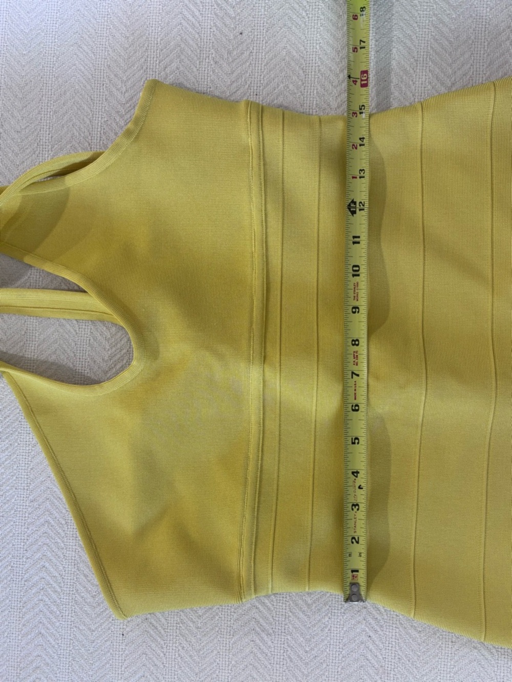 🩷Forever 21 Yellow Double-Strap V-Neck Bandage Mini Dress - Picture 7 of 13
